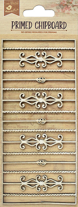 Laser Cut Chipboard Decorative Shapes from Little Birdie