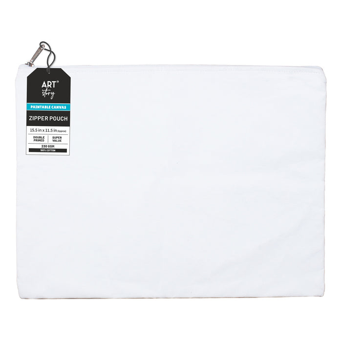 Customizable Canvas Zipper Pouch