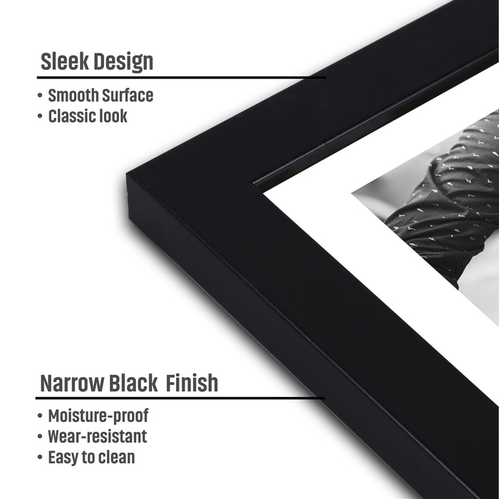 12"x12" Canvas Panel with Narrow Black Frame