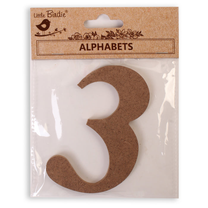 4" MDF Numbers from Little Birdie