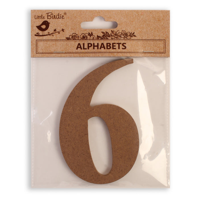 4" MDF Numbers from Little Birdie