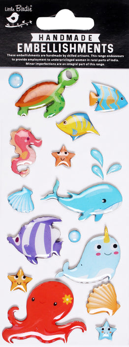 Little Birdie Resin Sticker Embellishments