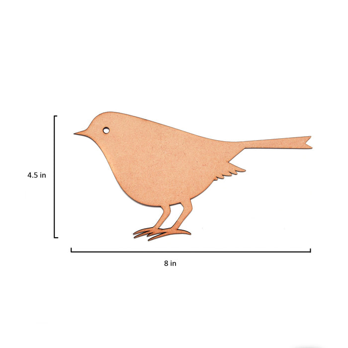 Pack of 3 - MDF Little Bird 8"X4.5"-Little Bird