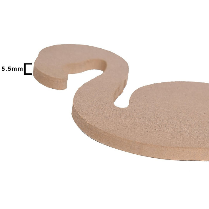 Pack of 3 - MDF Decorable Flamingo With Base 5.5 mm-Flamingo With Base