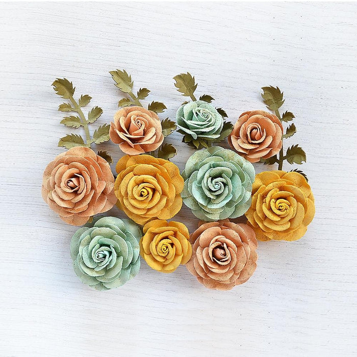 Pack of 3 - Whitney Paper Flowers 14/Pkg-Sunshine And Lemonade