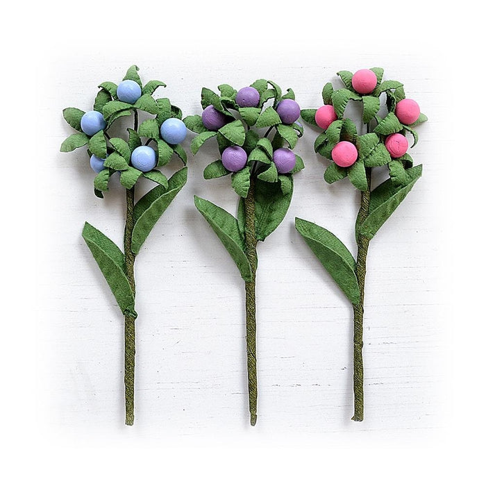 Pack of 3 - Berry Branch 3/Pkg-Birds And Berries